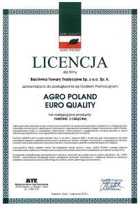 Agro Polska certyfikat